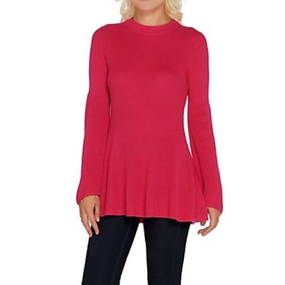 Laurie Felt Cashmere Blend Bell Sleeves Sweater